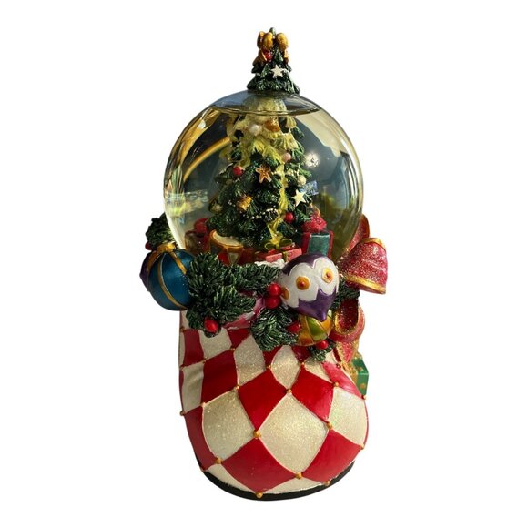 Christopher Radko Harlequin Stocking Musical Snowglobe – 2006 – O Tannenbaum – W - Picture 5 of 9